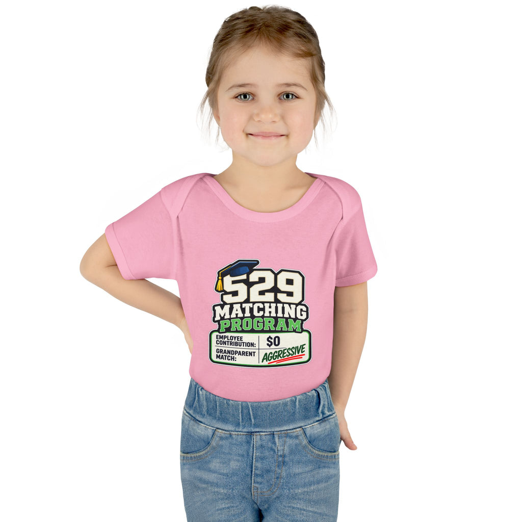 529 Matching Program: Grandparents Baby Bodysuit | Funny Finance Kids Clothing