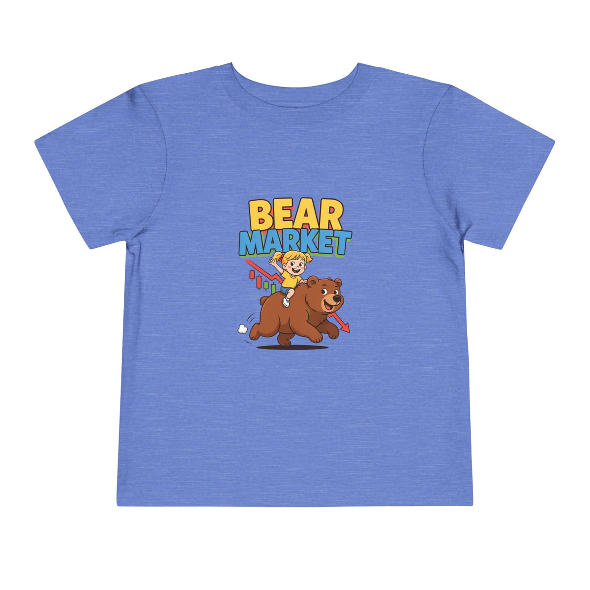 BEAR MARKET. Girls' Toddler Tee | Funny Finance Kids Clothing