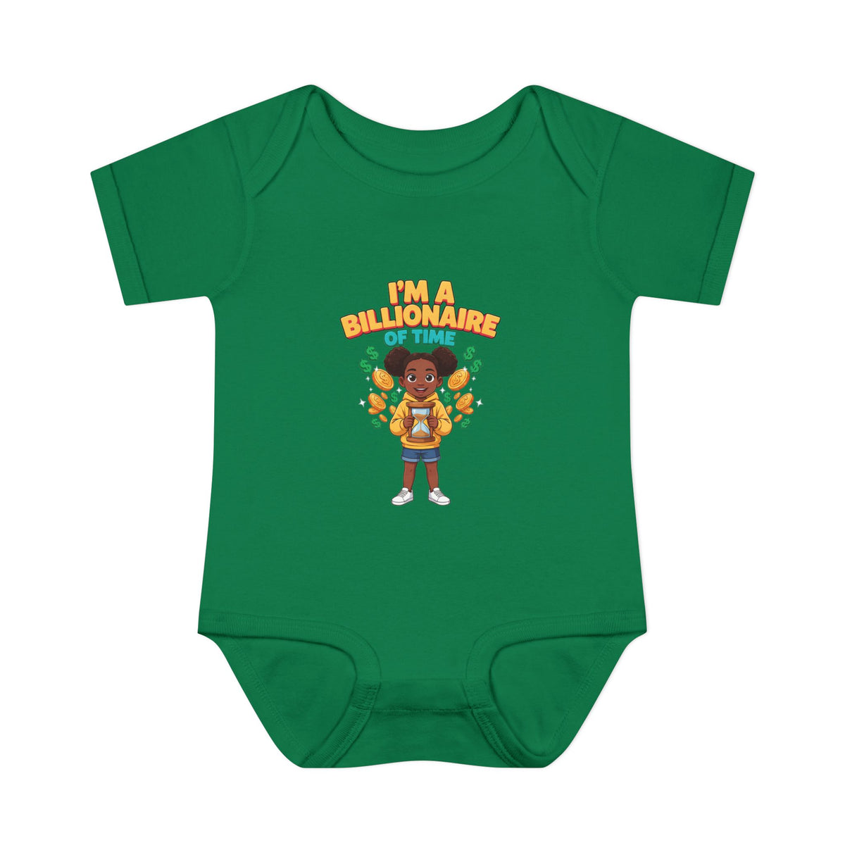 I'M A BILLIONAIRE OF TIME. Boys' Baby Bodysuit | Funny Finance Kids Clothing