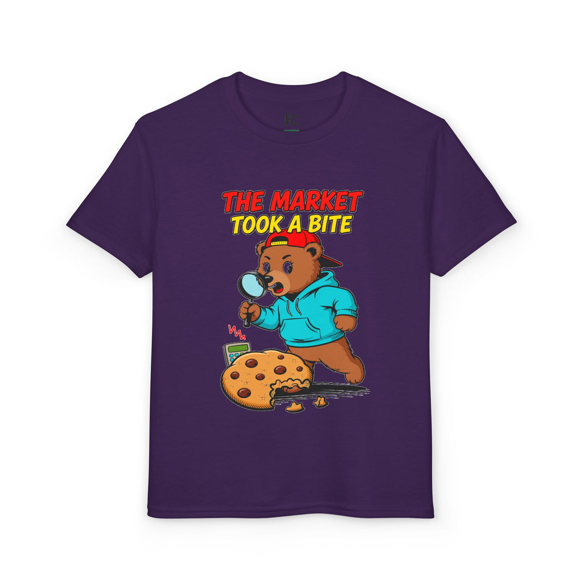 THE MARKET TOOK A BITE. Youth Tee | Funny Finance Kids Clothing