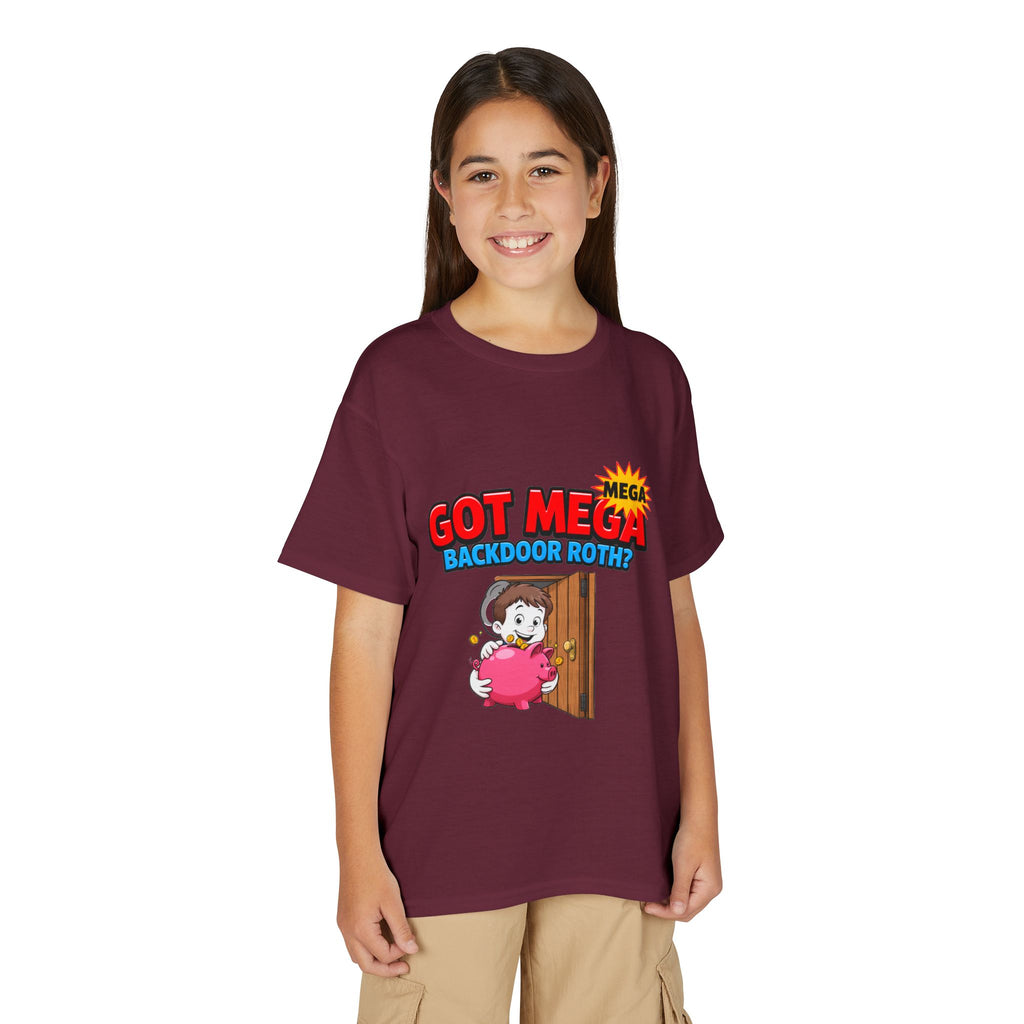 GOT MEGA BACKDOOR ROTH? Boys' Youth Tee | Funny Finance Kids Clothing