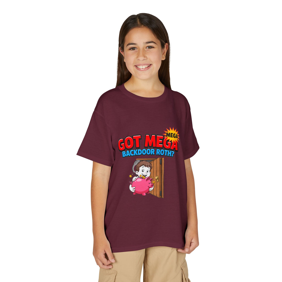 GOT MEGA BACKDOOR ROTH? Boys' Youth Tee | Funny Finance Kids Clothing