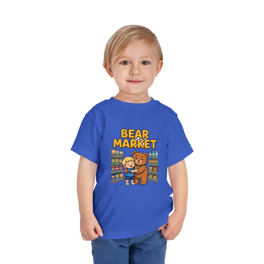 BEAR MARKET. Boys' Toddler Tee | Funny Finance Kids Clothing