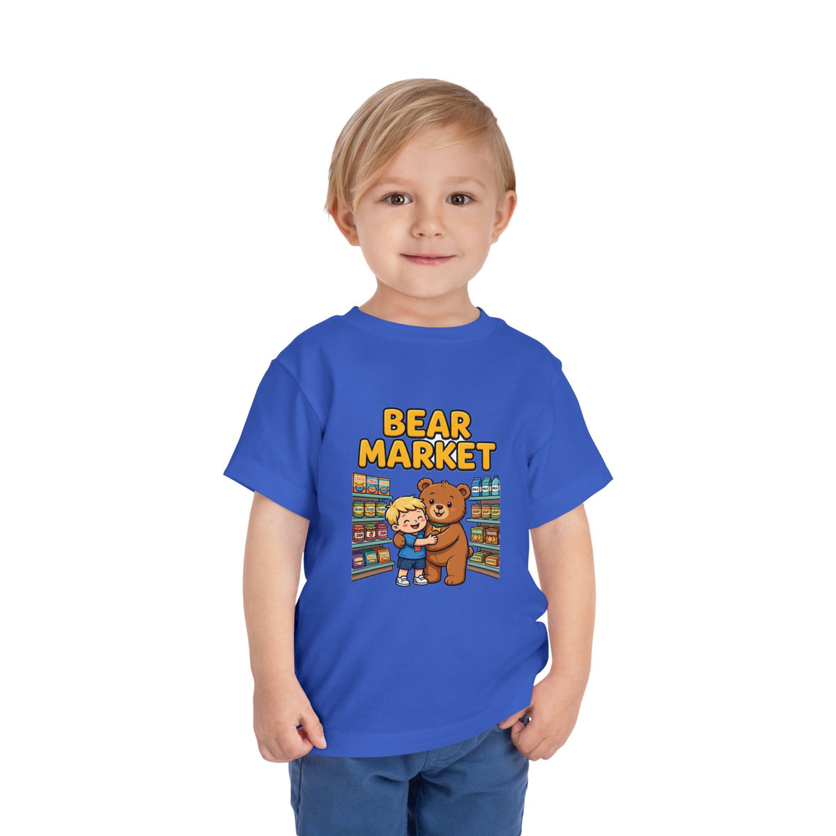 BEAR MARKET. Boys' Toddler Tee | Funny Finance Kids Clothing