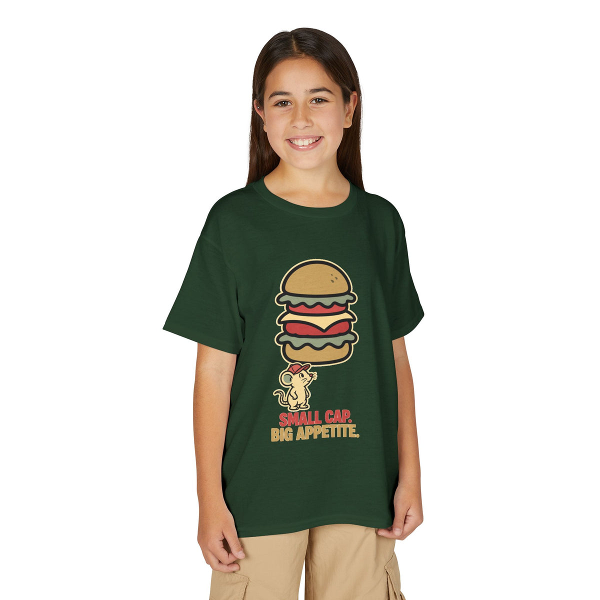 SMALL CAP. BIG APPETITE.. Youth Tee