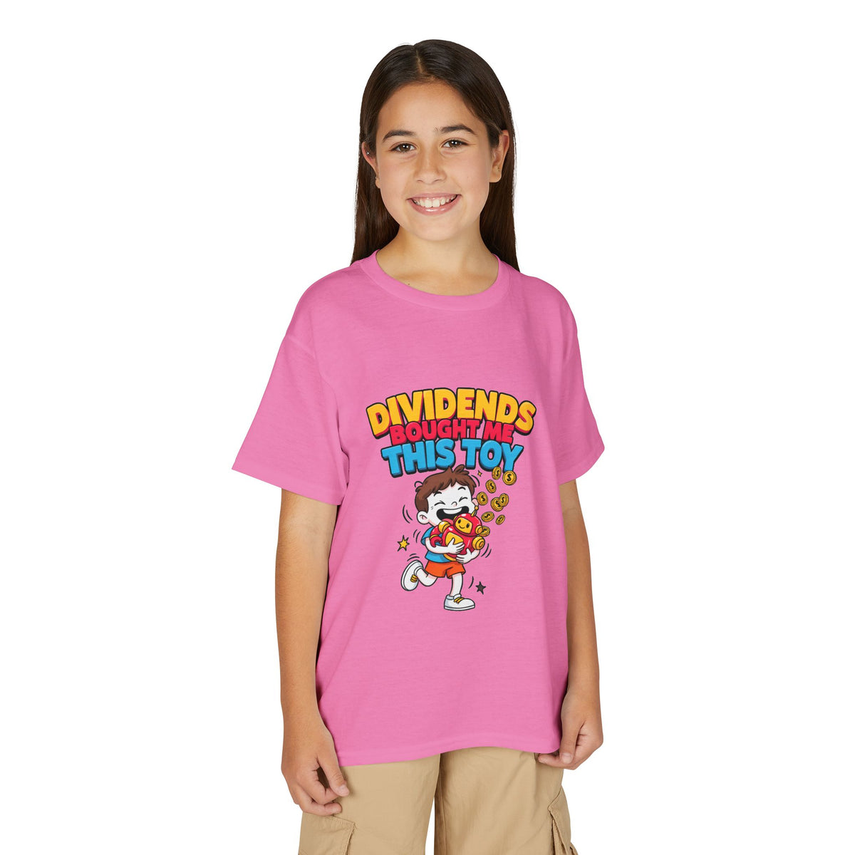 DIVIDENDS BOUGHT ME THIS TOY. Boys' Youth Tee | Funny Finance Kids Clothing