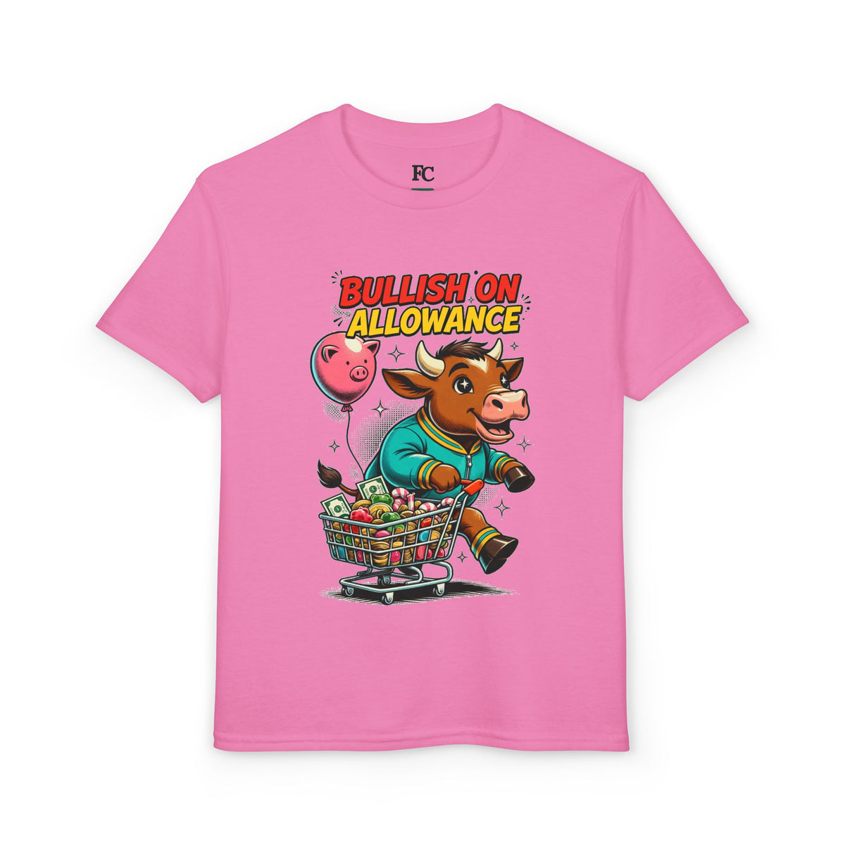 BULLISH ON ALLOWANCE. Youth Tee | Funny Finance Kids Clothing