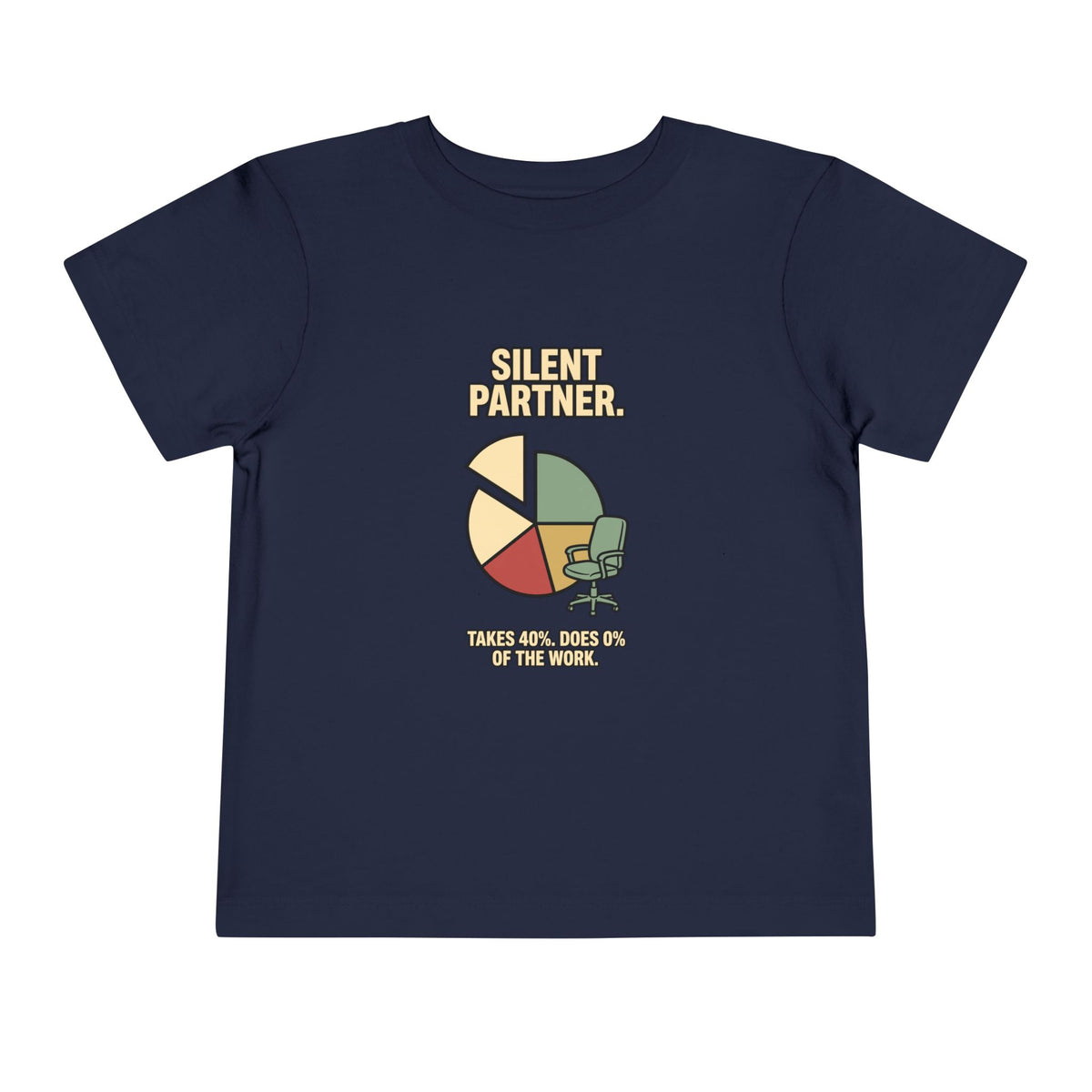 SILENT PARTNER. Toddler Tee | Funny Finance Kids Shirt