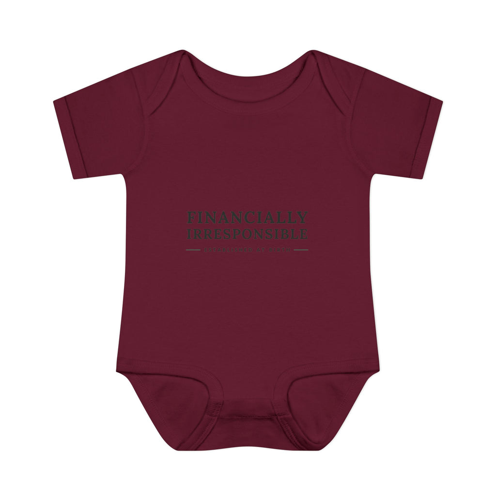 Financially Irresponsible Baby Bodysuit | Funny New Parent Gift