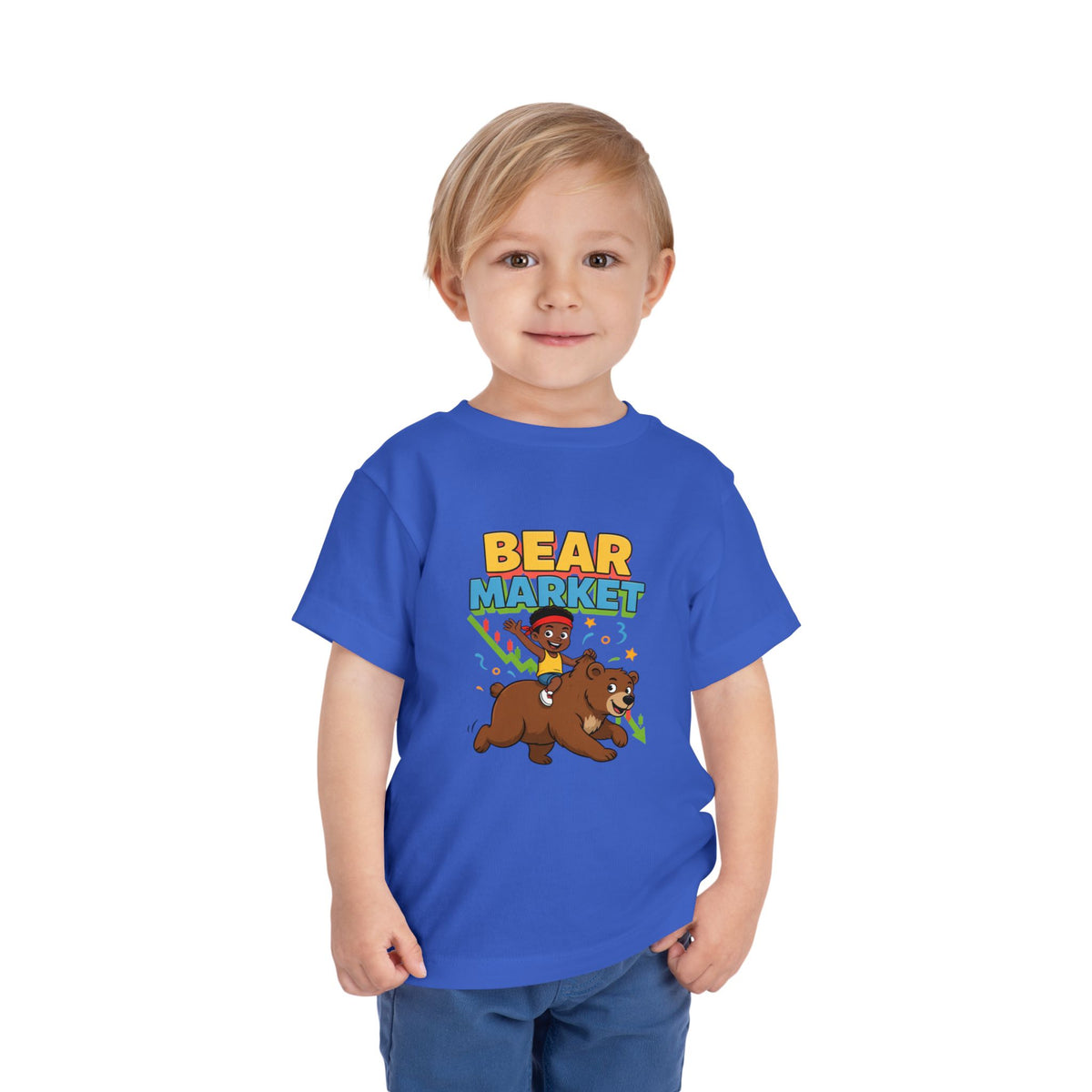 BEAR MARKET. Boys' Toddler Tee | Funny Finance Kids Clothing