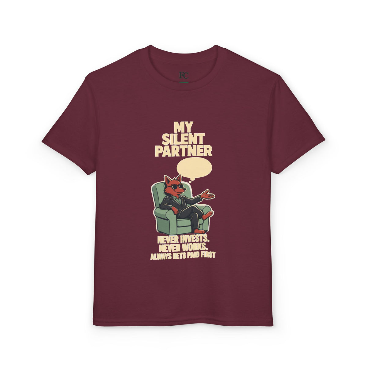 MY SILENT PARTNER. Youth Tee | Funny Finance Kids Shirt