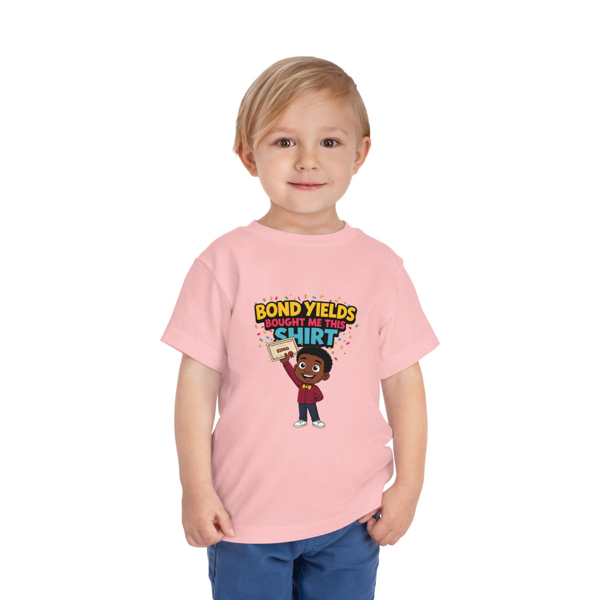 BOND YIELDS BOUGHT ME THIS SHIRT. Boys' Toddler Tee | Funny Finance Kids Clothing