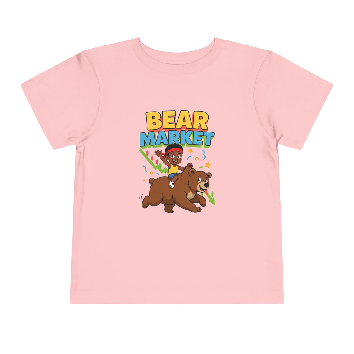 BEAR MARKET. Boys' Toddler Tee | Funny Finance Kids Clothing