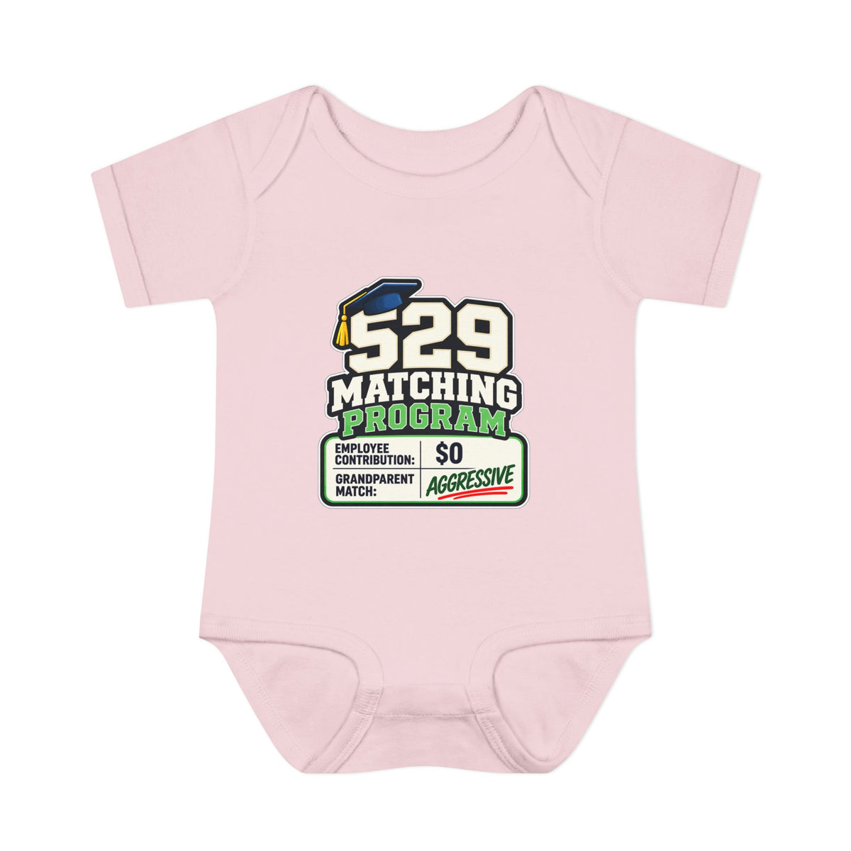 529 Matching Program: Grandparents Baby Bodysuit | Funny Finance Kids Clothing