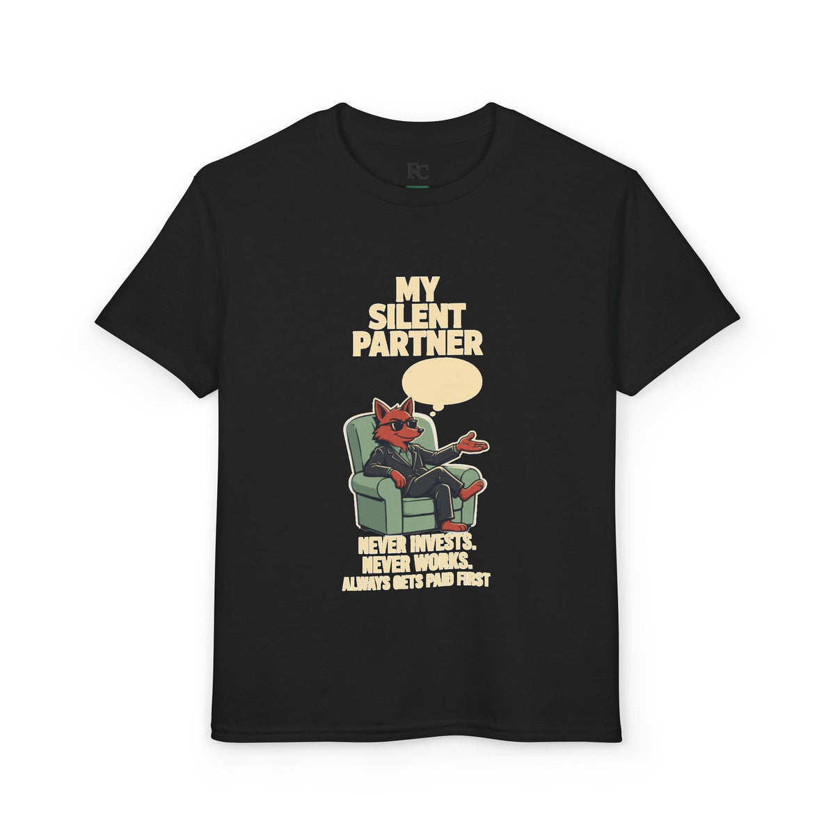 MY SILENT PARTNER. Youth Tee | Funny Finance Kids Shirt