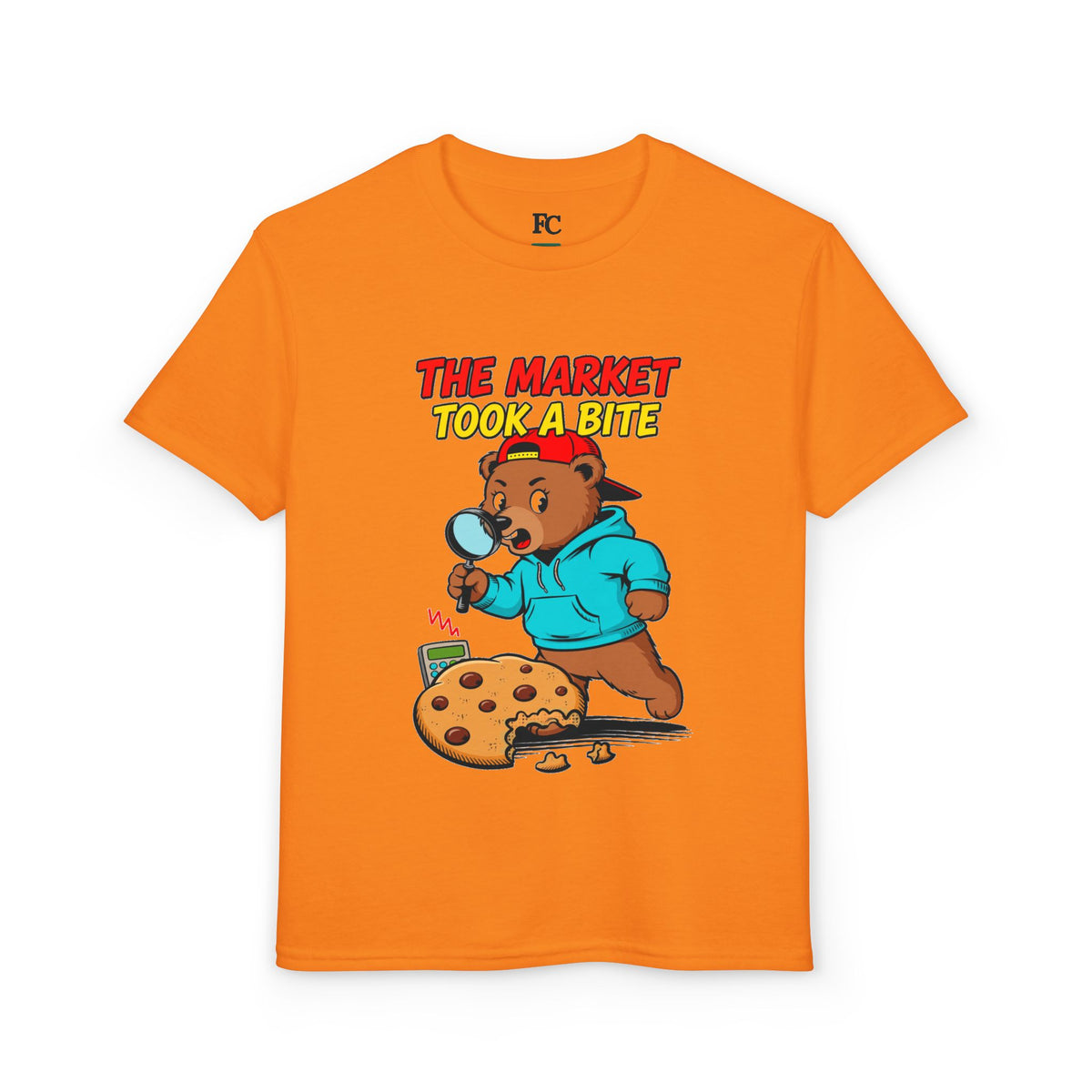 THE MARKET TOOK A BITE. Youth Tee | Funny Finance Kids Clothing