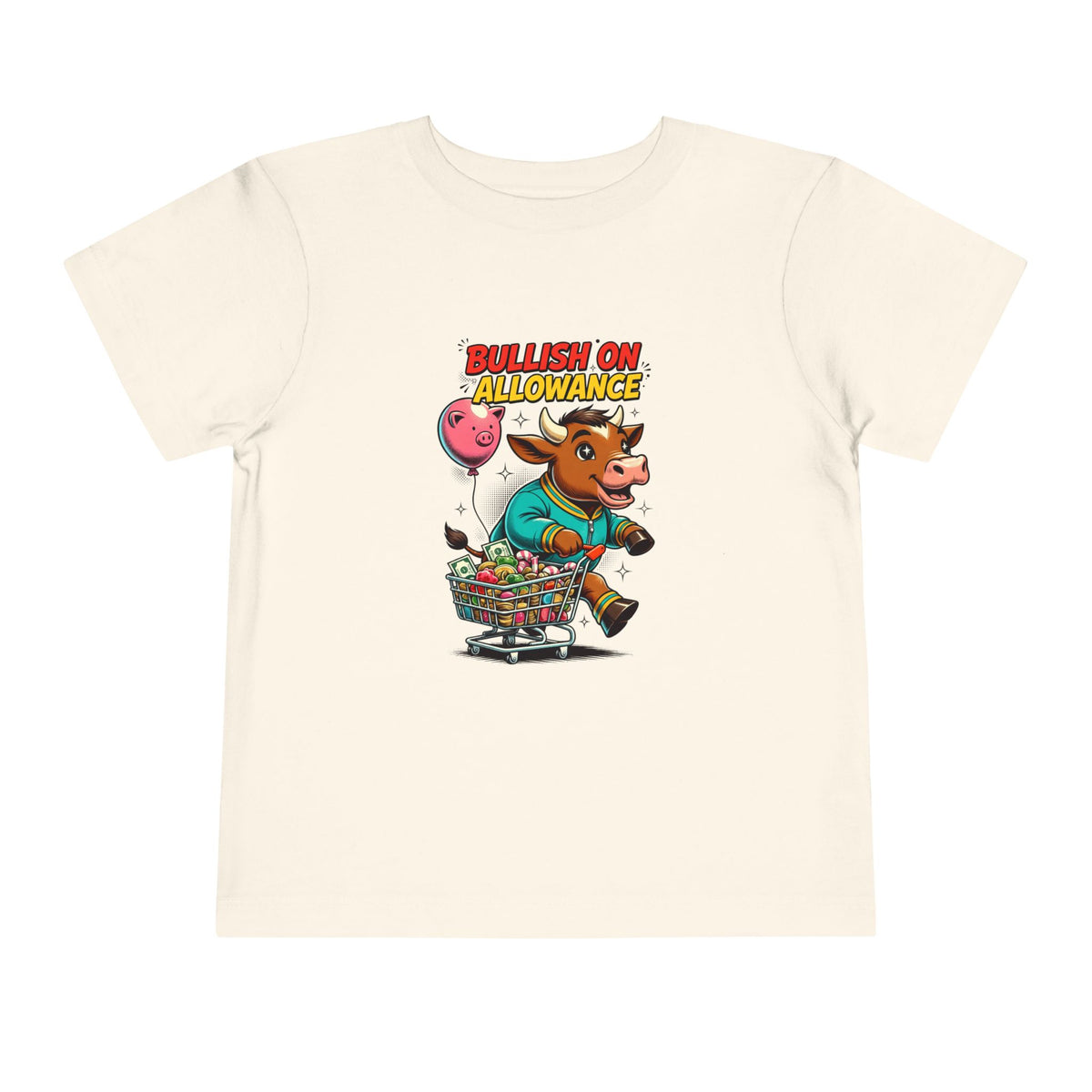 BULLISH ON ALLOWANCE. Toddler Tee | Funny Finance Kids Clothing