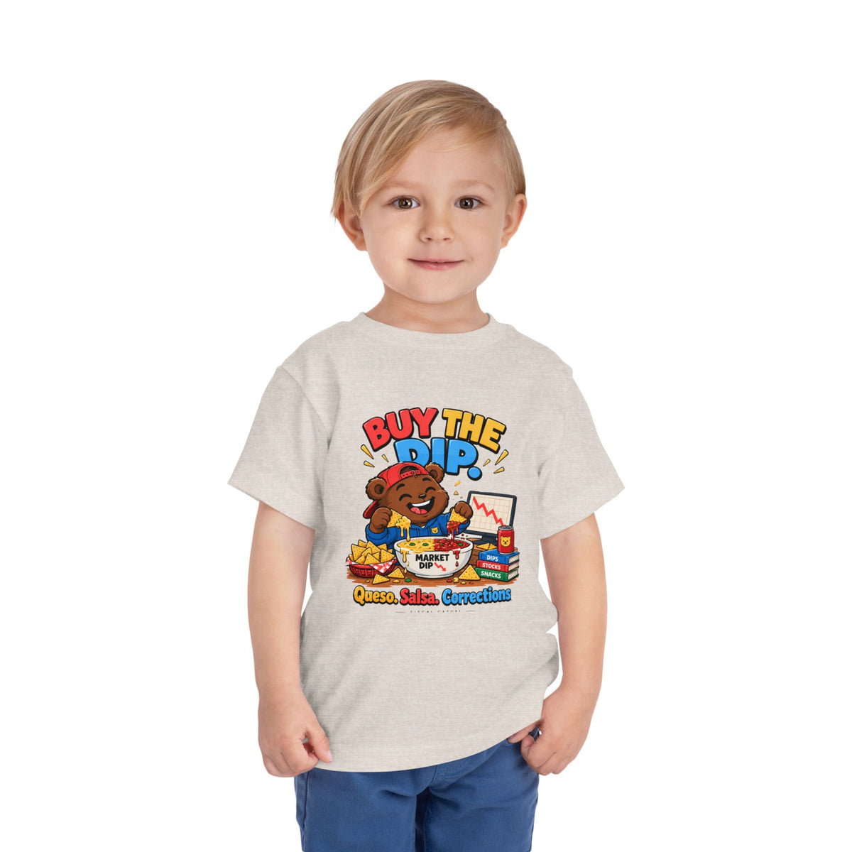 BUY THE DIP BEAR. Toddler Tee | Funny Finance Kids Clothing