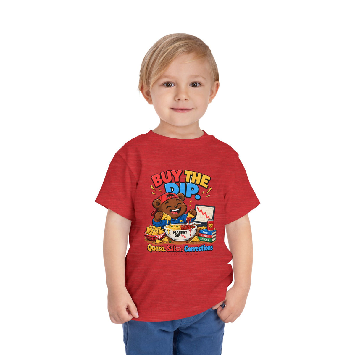 BUY THE DIP BEAR. Toddler Tee | Funny Finance Kids Clothing
