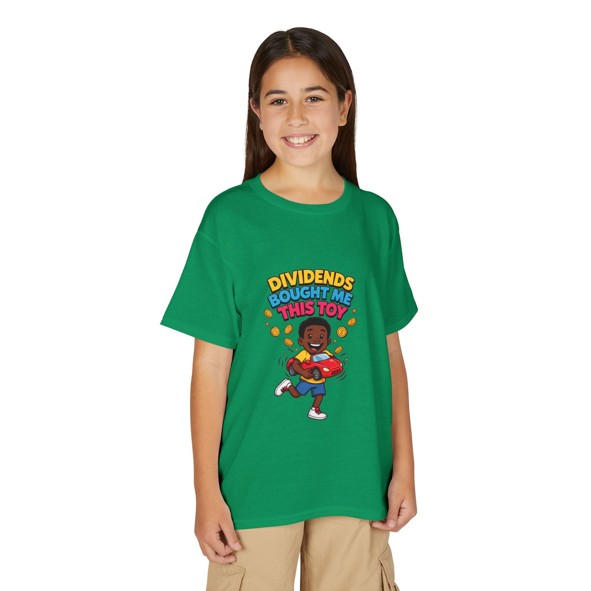 DIVIDENDS BOUGHT ME THIS TOY. Boys' Youth Tee | Funny Finance Kids Clothing
