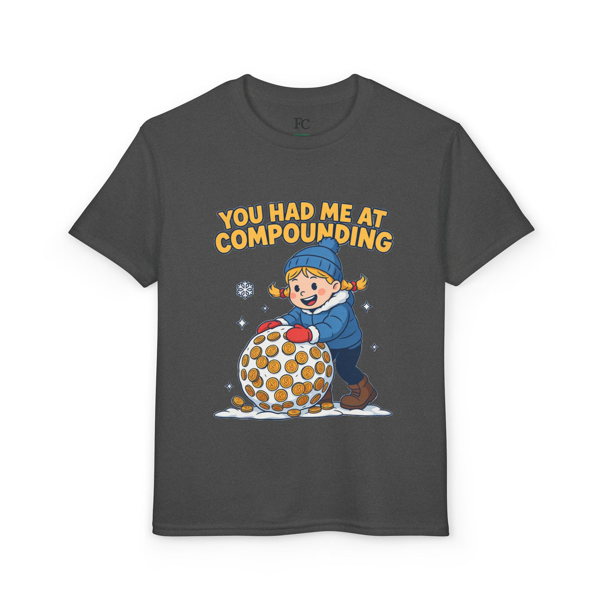 YOU HAD ME AT COMPOUNDING. Girls' Youth Tee | Funny Finance Kids Clothing