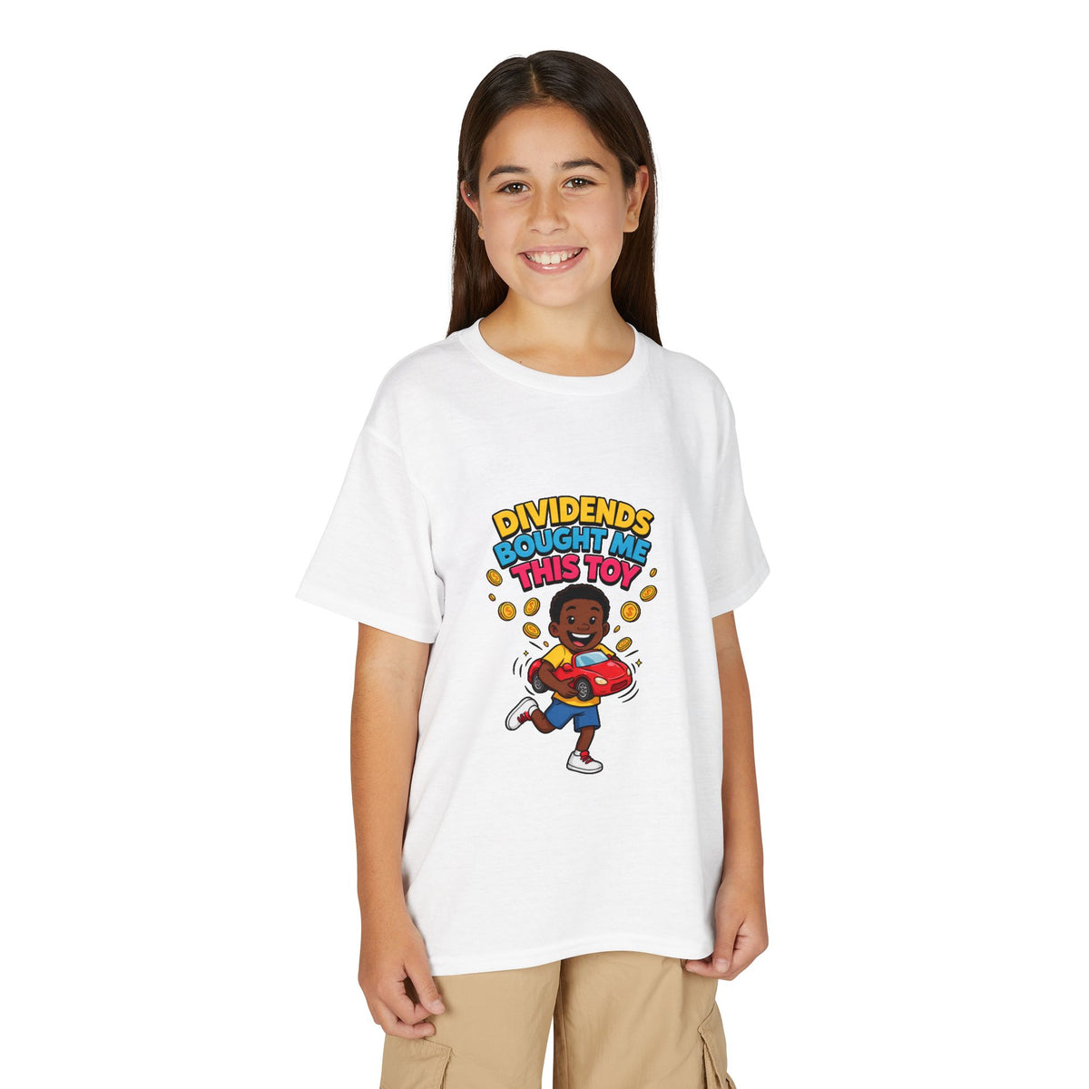 DIVIDENDS BOUGHT ME THIS TOY. Boys' Youth Tee | Funny Finance Kids Clothing