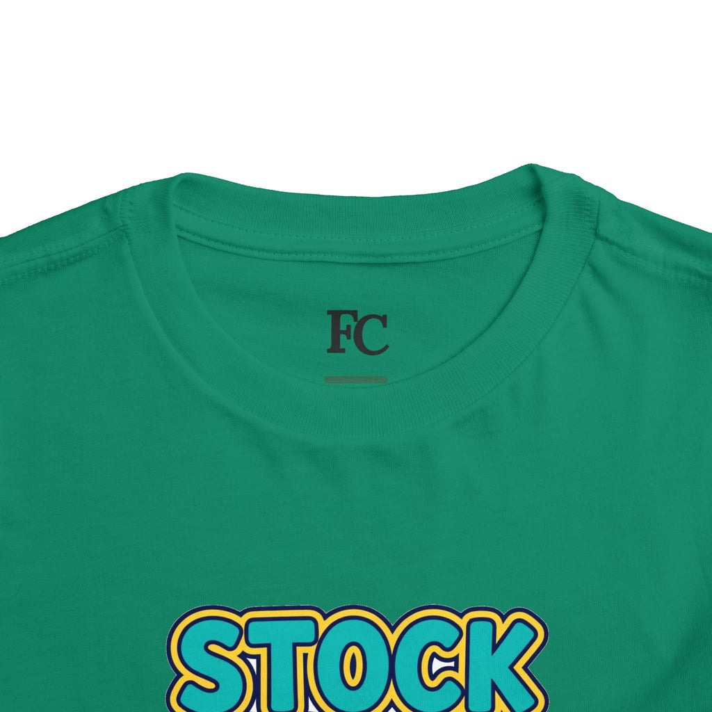 STOCK SPLIT. Girls' Toddler Tee | Funny Finance Kids Clothing