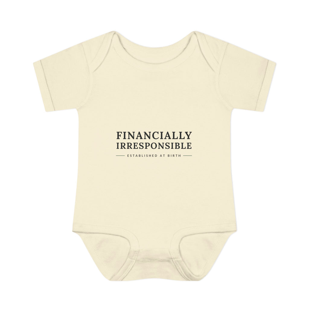 Financially Irresponsible Baby Bodysuit | Funny New Parent Gift
