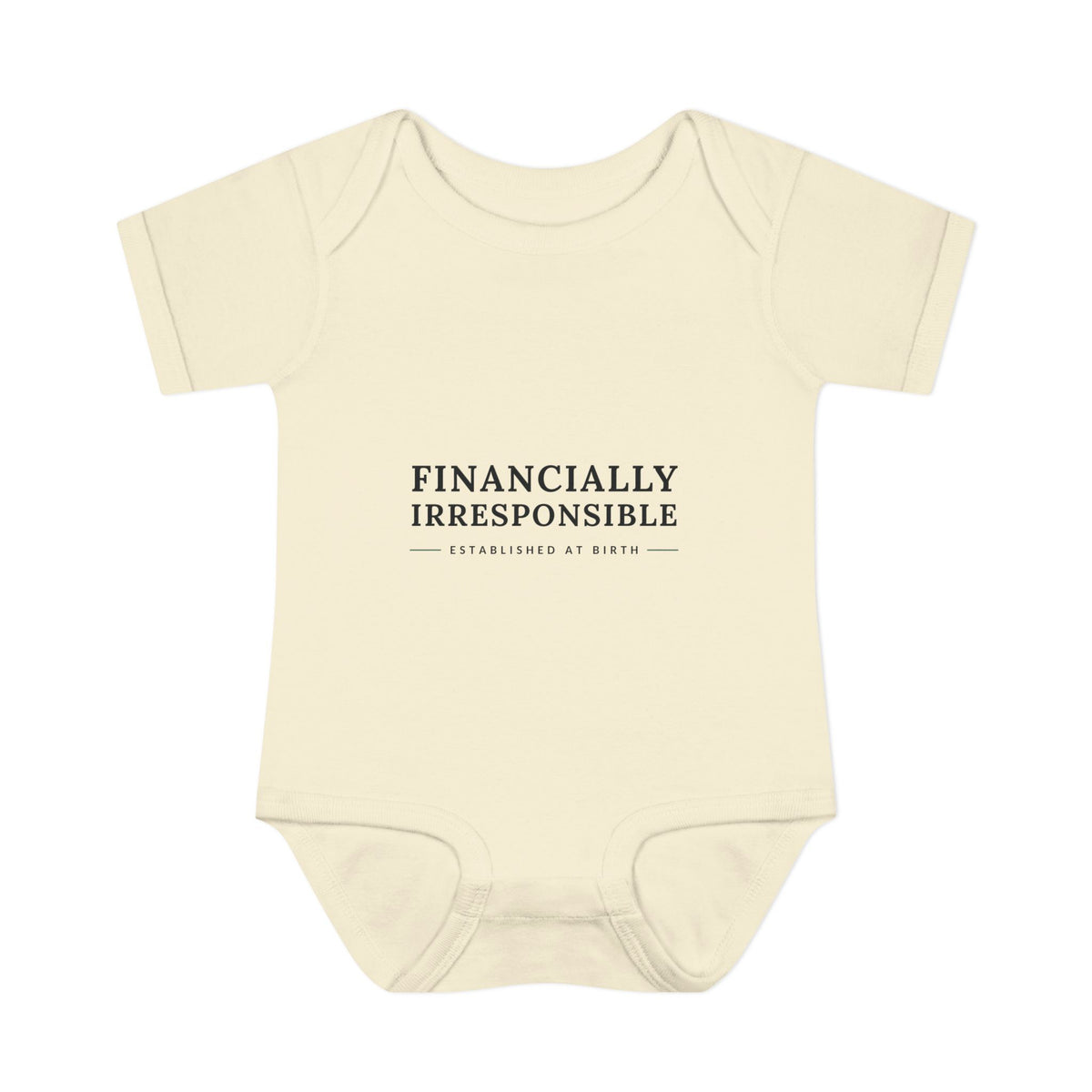 Financially Irresponsible Baby Bodysuit | Funny New Parent Gift