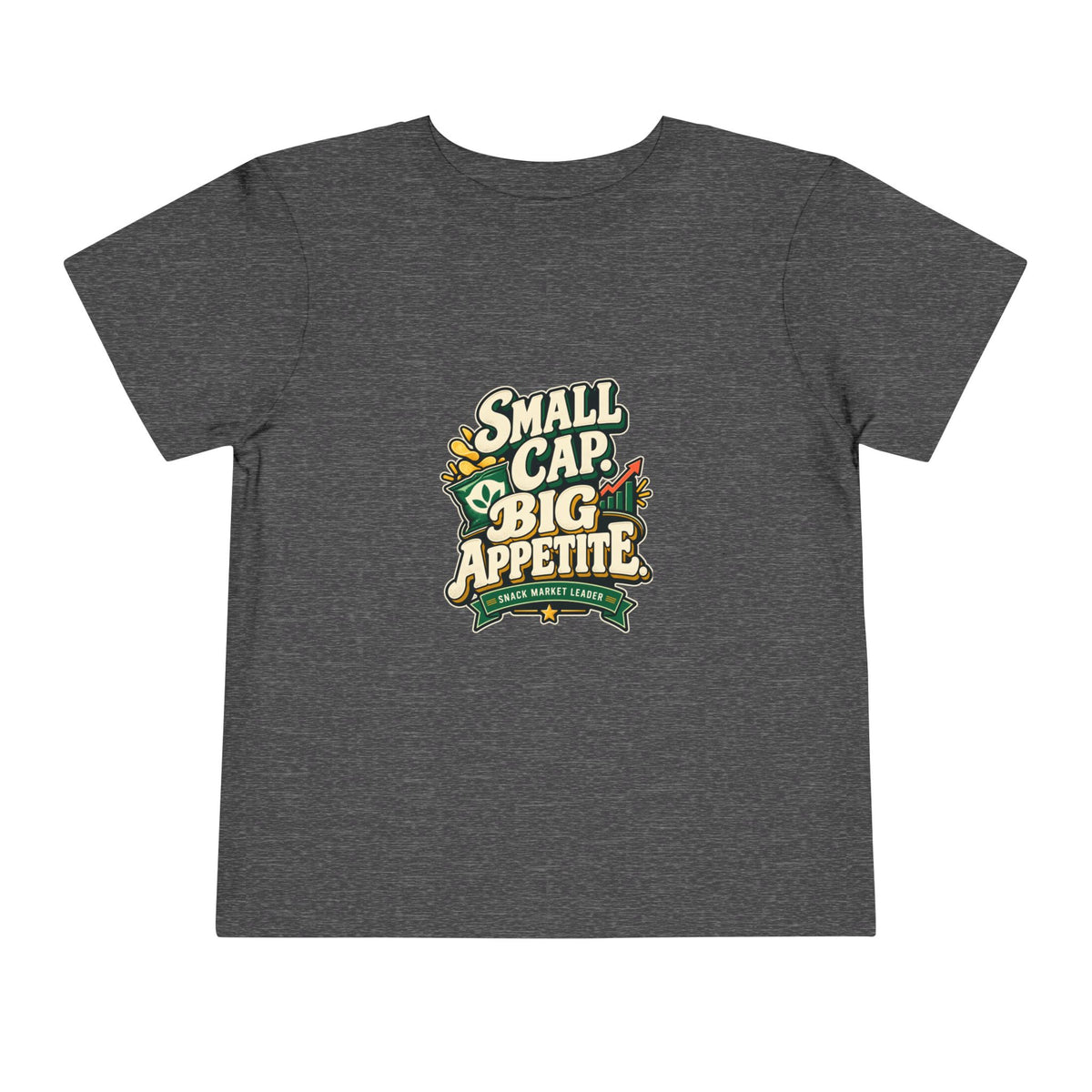 SMALL CAP. BIG APPETITE. Toddler Tee | Funny Finance Kids Clothing