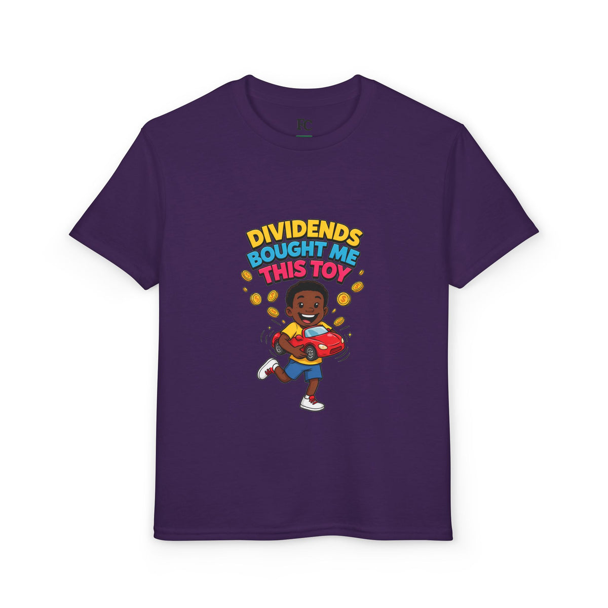 DIVIDENDS BOUGHT ME THIS TOY. Boys' Youth Tee | Funny Finance Kids Clothing
