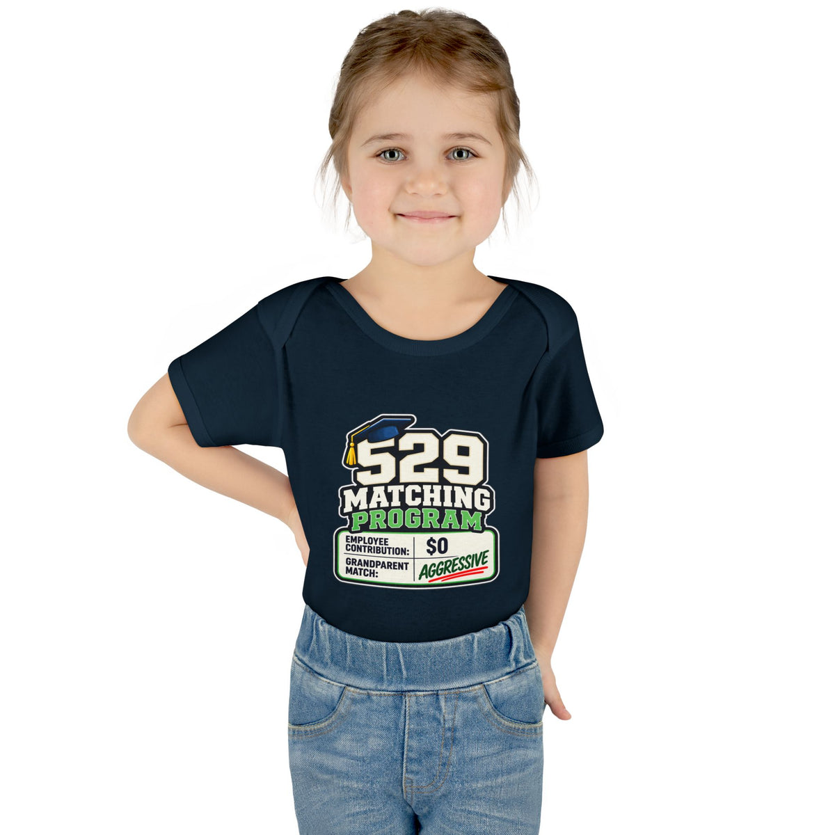 529 Matching Program: Grandparents Baby Bodysuit | Funny Finance Kids Clothing