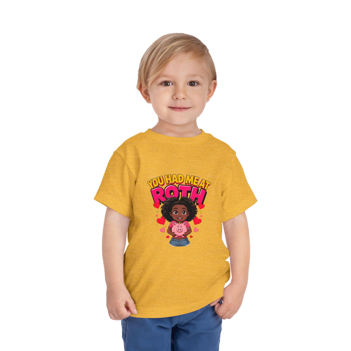 YOU HAD ME AT ROTH. Girls' Toddler Tee | Funny Finance Kids Clothing