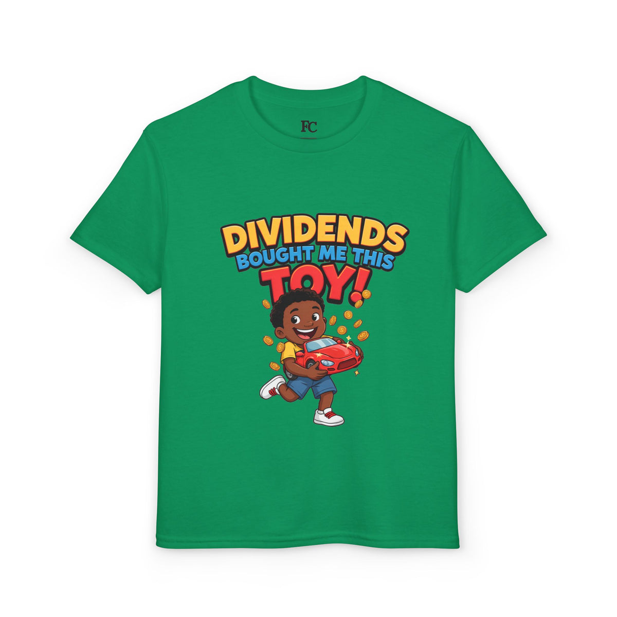 DIVIDENDS BOUGHT ME THIS TOY. Boys' Youth Tee | Funny Finance Kids Clothing