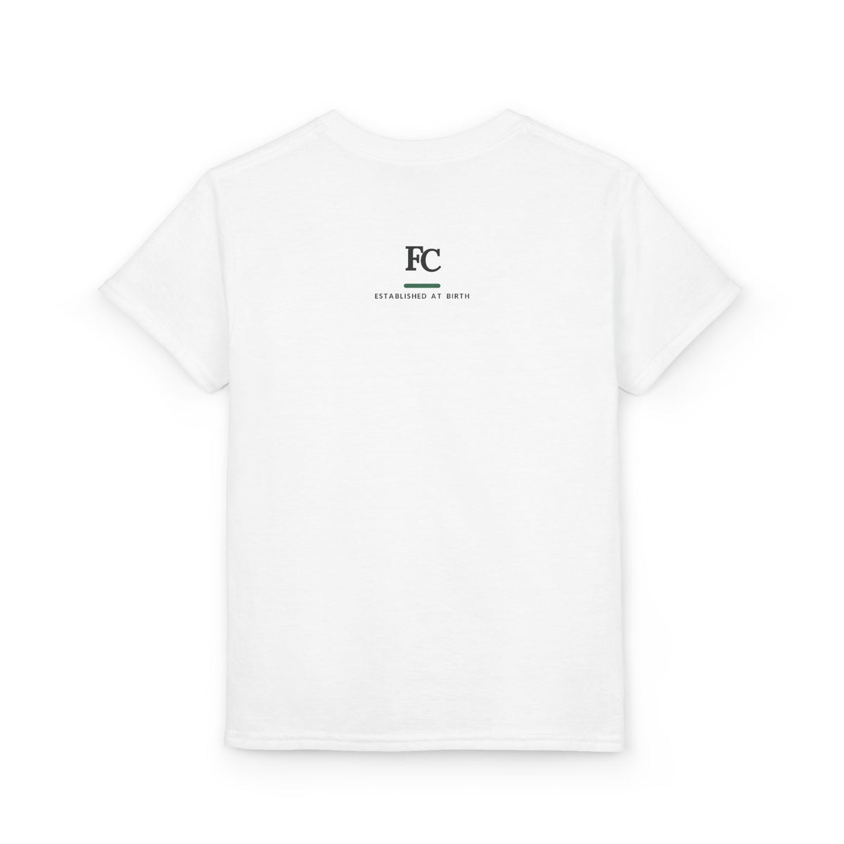 SMALL CAP. BIG APPETITE. Fiscal Casual Junior youth tee, back view