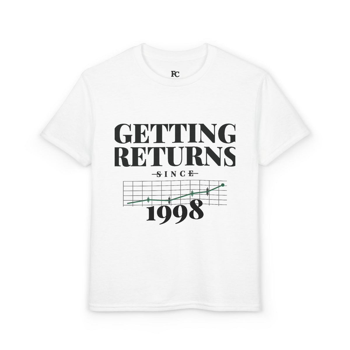 GETTING RETURNS SINCE [YEAR]. Youth Tee | Personalized Funny Finance Kids Shirt