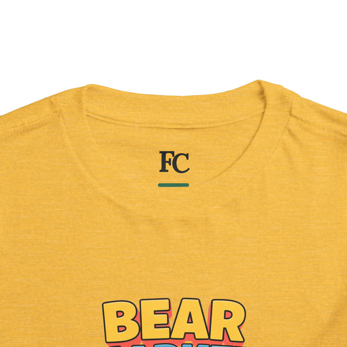 BEAR MARKET. Boys' Toddler Tee | Funny Finance Kids Clothing