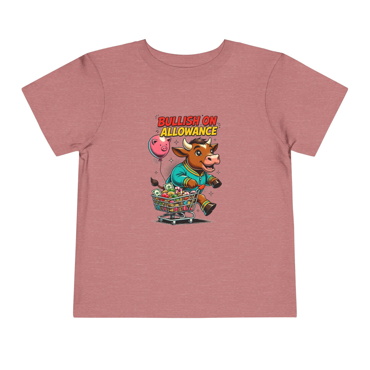 BULLISH ON ALLOWANCE. Toddler Tee | Funny Finance Kids Clothing