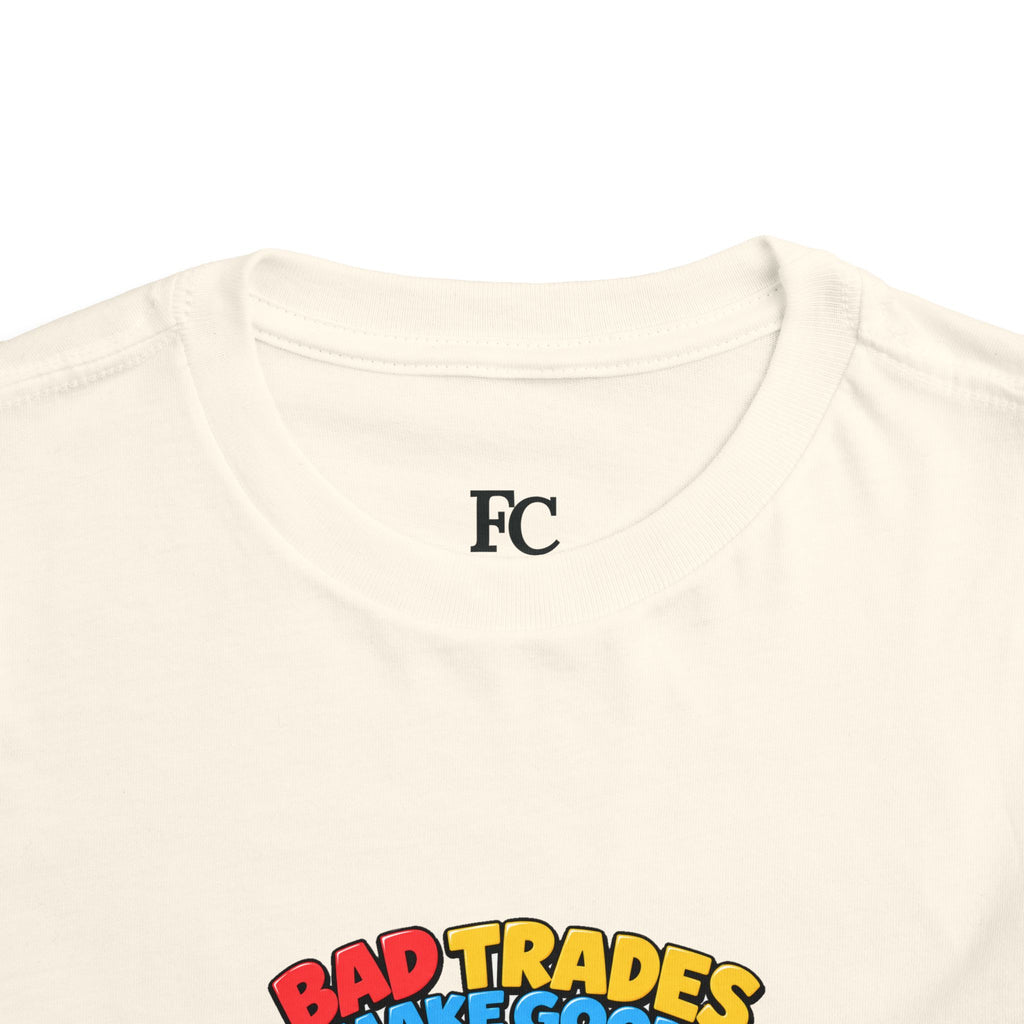 BEAR BAD TRADES. Toddler Tee | Funny Finance Kids Clothing