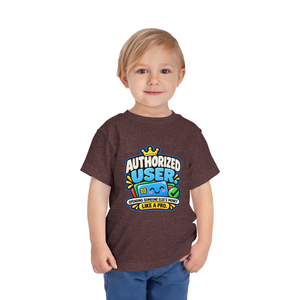 Authorized user? Girls' Toddler Tee | Funny Finance Kids Clothing