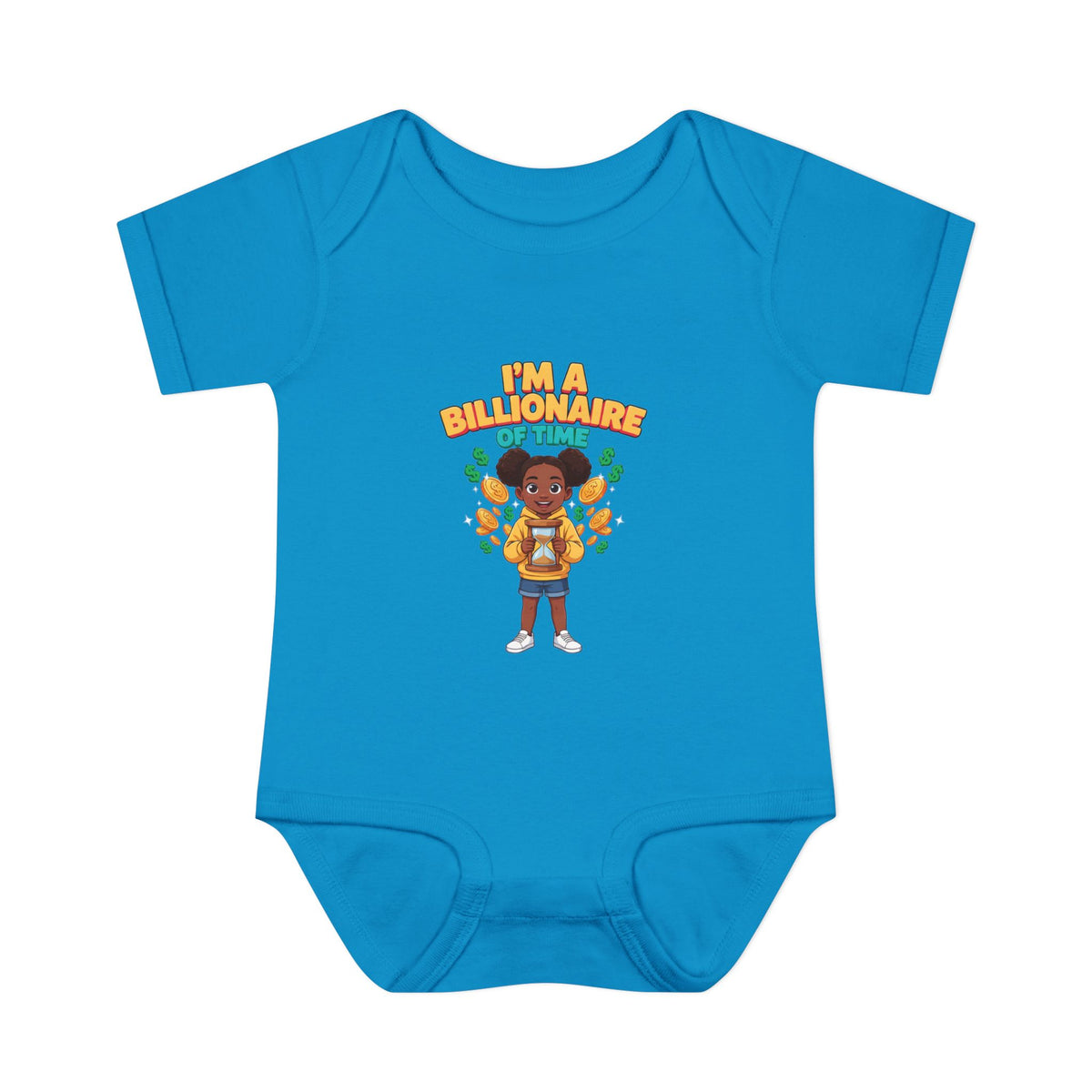 I'M A BILLIONAIRE OF TIME. Boys' Baby Bodysuit | Funny Finance Kids Clothing