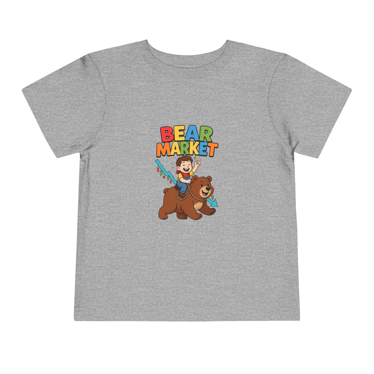 BEAR MARKET. Boys' Toddler Tee | Funny Finance Kids Clothing