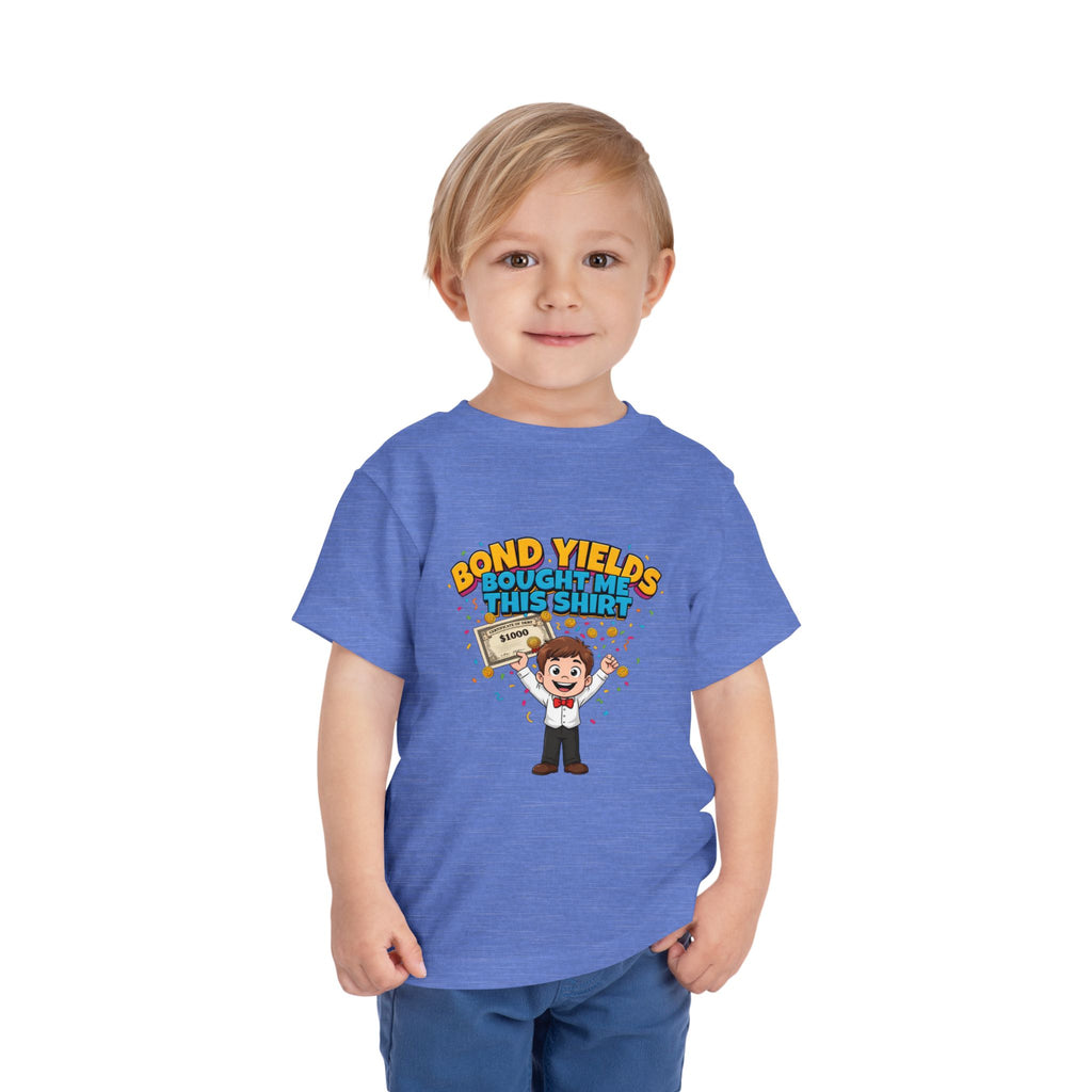 BOND YIELDS BOUGHT ME THIS SHIRT. Boys' Toddler Tee | Funny Finance Kids Clothing