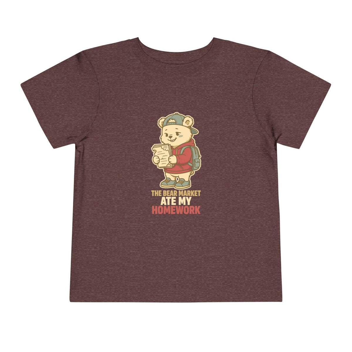 THE BEAR MARKET ATE MY HOMEWORK. Toddler Tee