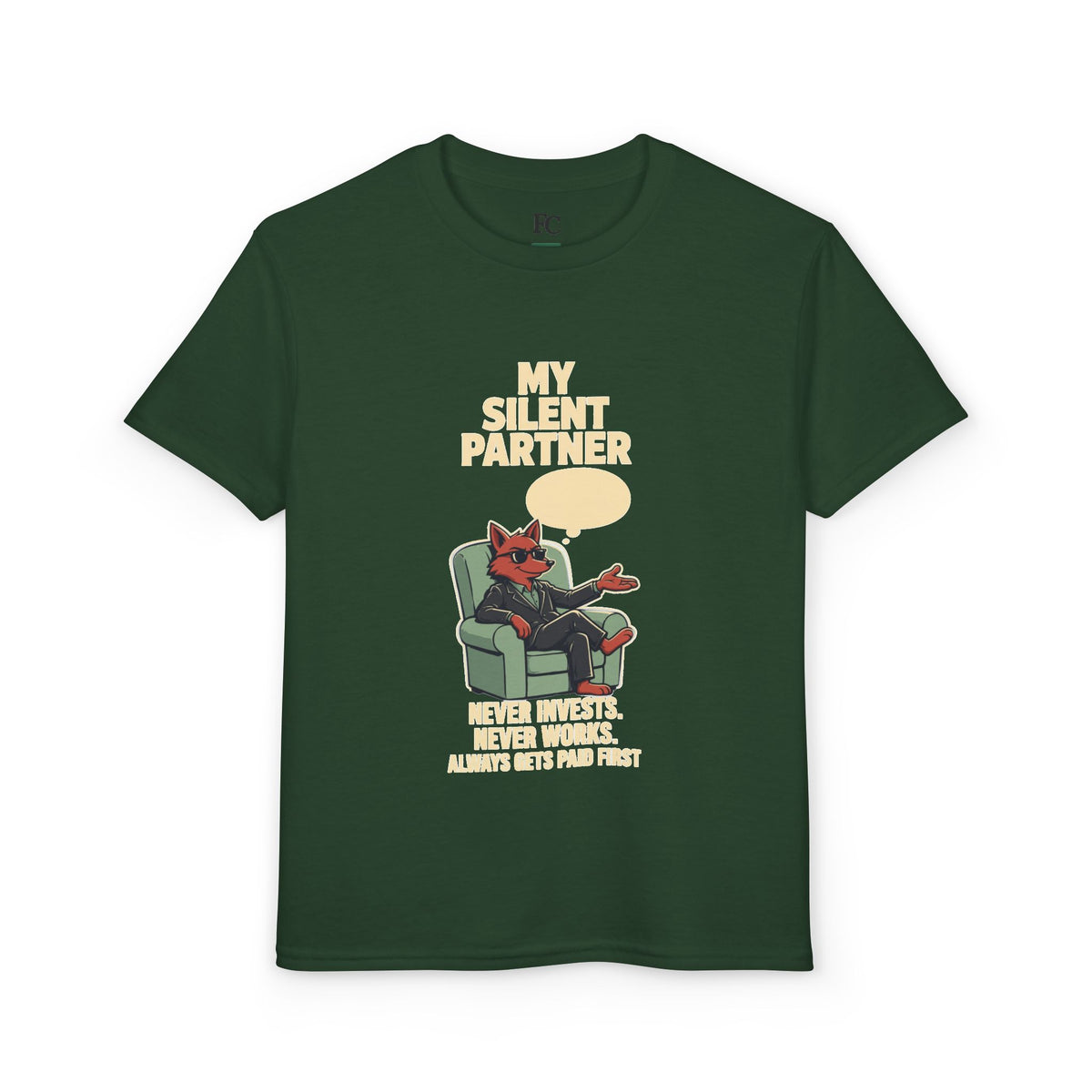 MY SILENT PARTNER. Youth Tee | Funny Finance Kids Shirt