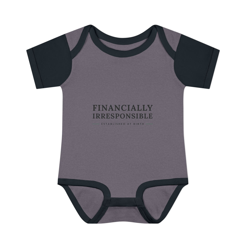 Financially Irresponsible Baby Bodysuit | Funny New Parent Gift