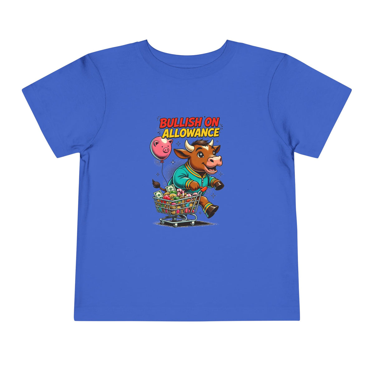 BULLISH ON ALLOWANCE. Toddler Tee | Funny Finance Kids Clothing