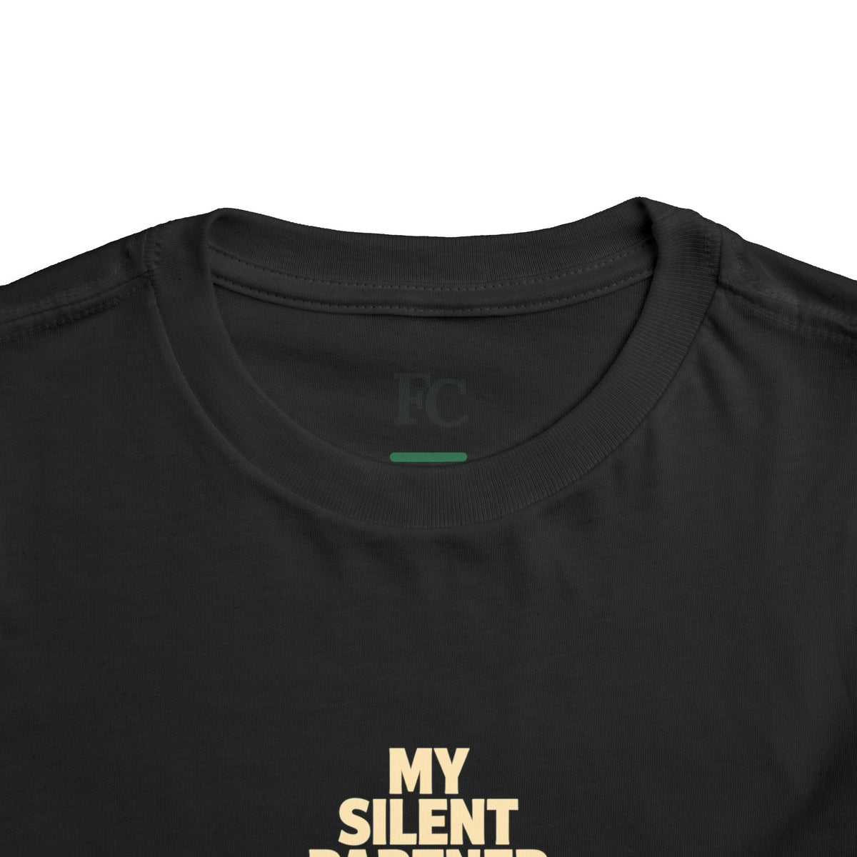 MY SILENT PARTNER. Toddler Tee | Funny Finance Kids Shirt