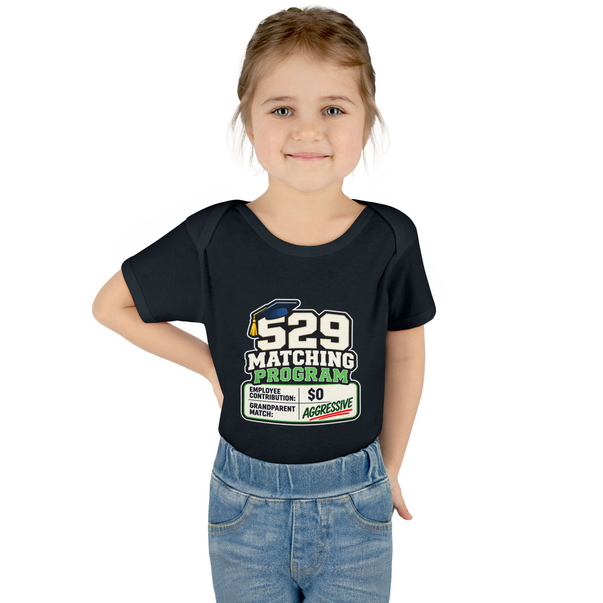529 Matching Program: Grandparents Baby Bodysuit | Funny Finance Kids Clothing