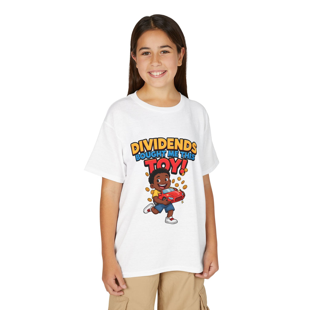 DIVIDENDS BOUGHT ME THIS TOY. Boys' Youth Tee | Funny Finance Kids Clothing